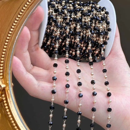 0.5/1 Meter Goth Style Black Cross Skeleton Pendant Chain For DIY Necklace Women Unique Link Aesthetic Halloween Jewelry﻿﻿
